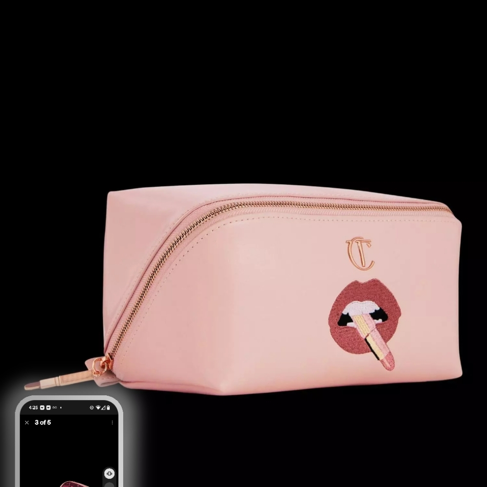 Charlotte Tilbury Pink Cosmetic Bag